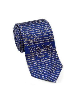 Josh Bach Men's Constitution of United States Silk Necktie, Made in USA