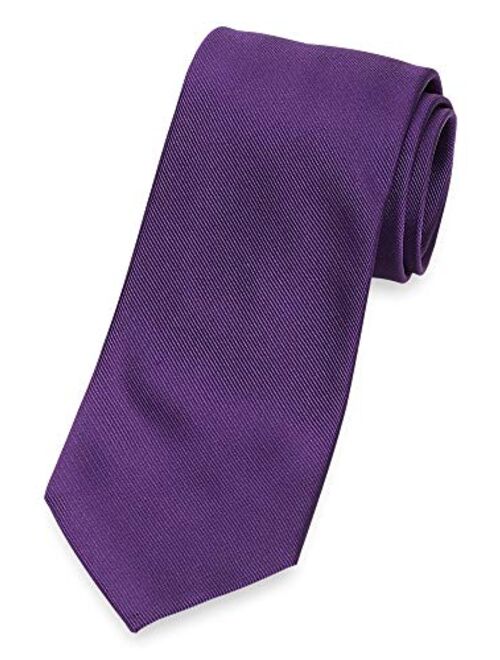 Paul Fredrick Men's Textured Solid Silk Tie