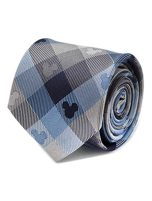 Cufflinks, Inc. Mickey Mouse Blue Plaid Mens Tie