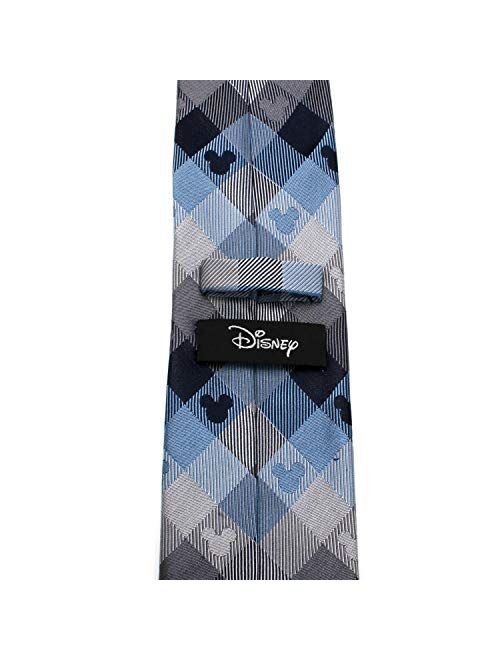 Cufflinks, Inc. Mickey Mouse Blue Plaid Mens Tie