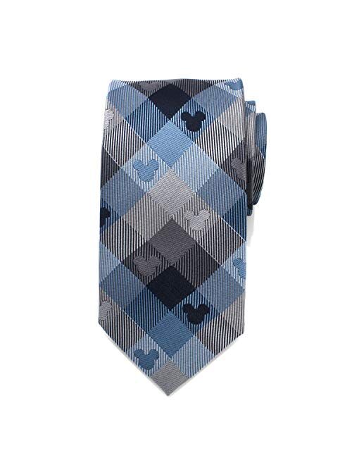 Cufflinks, Inc. Mickey Mouse Blue Plaid Mens Tie