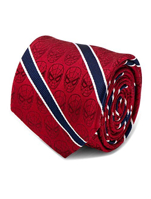 Cufflinks, Inc. Spider-Man Red and Navy Stripe Men's Tie