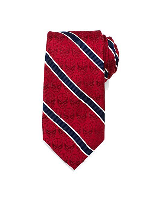 Cufflinks, Inc. Spider-Man Red and Navy Stripe Men's Tie