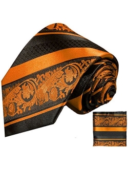 Classic Patterned Silk Tie Set by Paul Malone