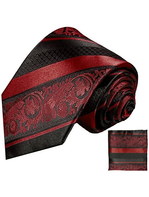 Classic Patterned Silk Tie Set by Paul Malone