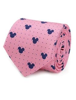 Mickey Mouse Dot Pink Men's Tie