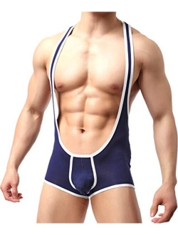 WOWHOMME Shapewear Tops Tank Bodysuit Leotard Swimwear Men's All-in-one body Underwear