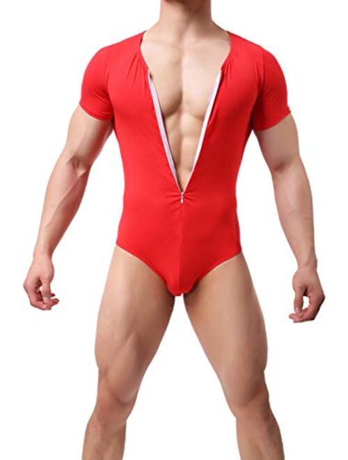 WOWHOMME Shapewear Tops Tank Bodysuit Leotard Swimwear Men's All-in-one body Underwear