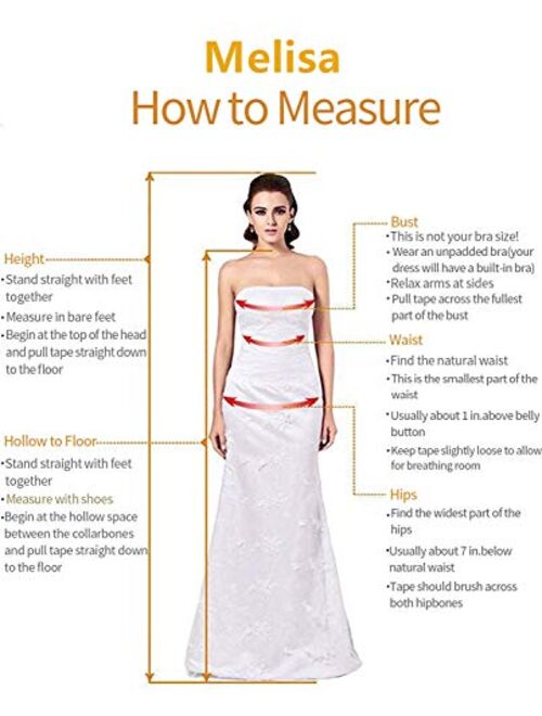 Melisa Women's Lace up Sequins Wedding Dresses for Bride with Train Long Tulle A Line Appliques Elegant Bridal Ball Gowns