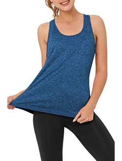 VIISHOW Yoga Tank Tops for Women Sleeveless Workout Tank Tops Mesh Back Tops Racerback Muscle Tank Tops