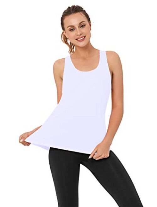 VIISHOW Yoga Tank Tops for Women Sleeveless Workout Tank Tops Mesh Back Tops Racerback Muscle Tank Tops