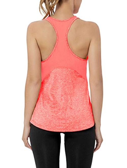 VIISHOW Yoga Tank Tops for Women Sleeveless Workout Tank Tops Mesh Back Tops Racerback Muscle Tank Tops