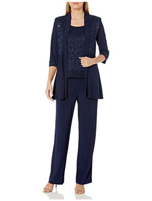 R&M Richards Women's Lace Pant Set