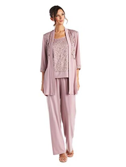 R&M Richards Women's Lace Pant Set