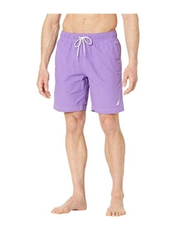 Men's Full Elastic Solid Swim Trunks