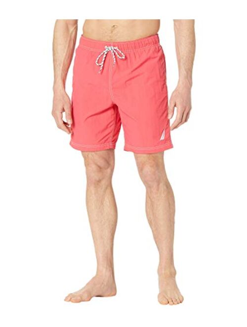 Nautica Men's Full Elastic Solid Swim Trunks