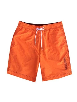 Mens Quick-Dry Logo Swim Trunk Shorts