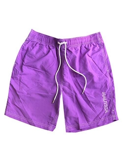 Mens Quick-Dry Logo Swim Trunk Shorts