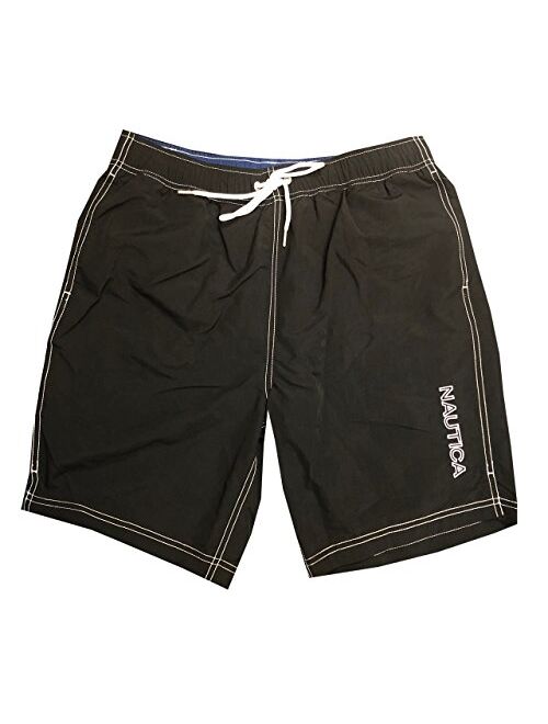 Nautica Mens Quick-Dry Logo Swim Trunk Shorts