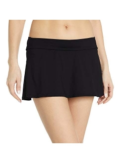 Women's Color Blast Solids Rock Swim Skirt Bottom