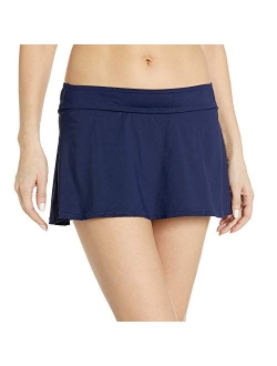 Women's Color Blast Solids Rock Swim Skirt Bottom