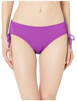 Women's Alex Solid Side Tie Adjustable Bikini Swim Bottom