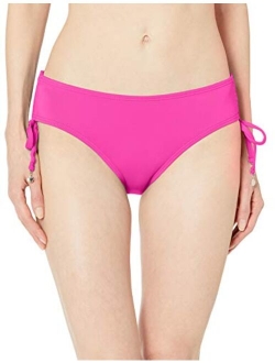 Women's Alex Solid Side Tie Adjustable Bikini Swim Bottom