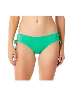 Women's Alex Solid Side Tie Adjustable Bikini Swim Bottom