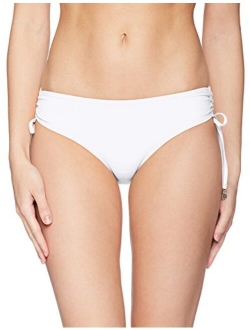 Women's Alex Solid Side Tie Adjustable Bikini Swim Bottom