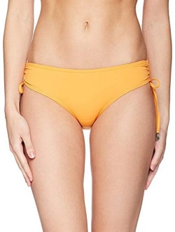 Women's Alex Solid Side Tie Adjustable Bikini Swim Bottom