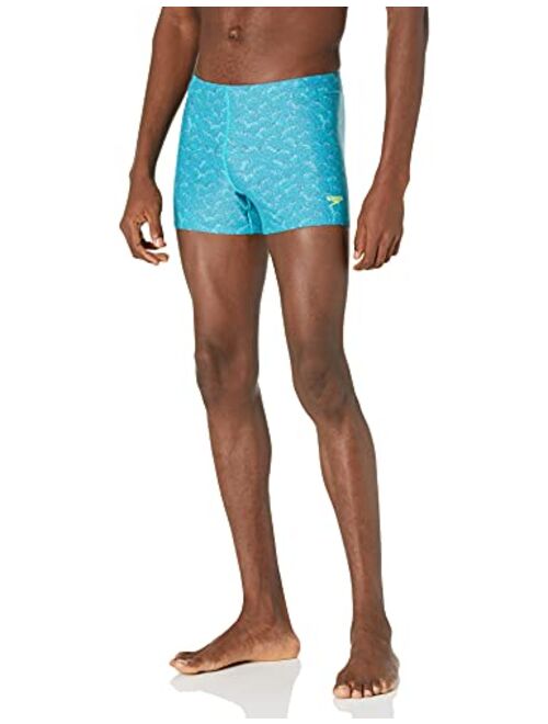 Speedo Men's Swimsuit Square Leg Printed