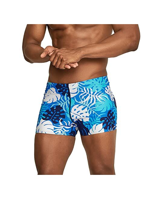 Speedo Men's Swimsuit Square Leg Printed