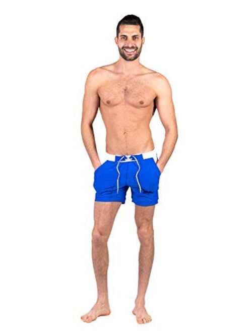 Taddlee Swimwear Men Swimsuits Swim Boxer Trunks Short Board Surf Shorts Bathing