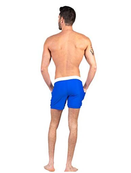 Taddlee Swimwear Men Swimsuits Swim Boxer Trunks Short Board Surf Shorts Bathing