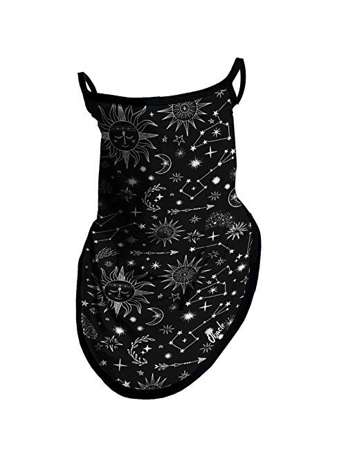 Obacle Neck Gaiter Face Mask with Ear Loops Bandana Face Mask Scarf Face Cover for Men Women