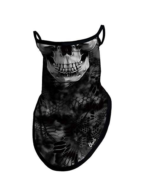 Obacle Neck Gaiter Face Mask with Ear Loops Bandana Face Mask Scarf Face Cover for Men Women