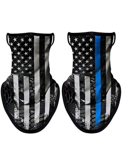 NTBOKW Gaiters Face Mask with Ear Loops Bandana Face Mask Neck Gaiter Men Women