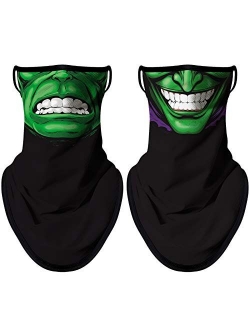 NTBOKW Gaiters Face Mask with Ear Loops Bandana Face Mask Neck Gaiter Men Women