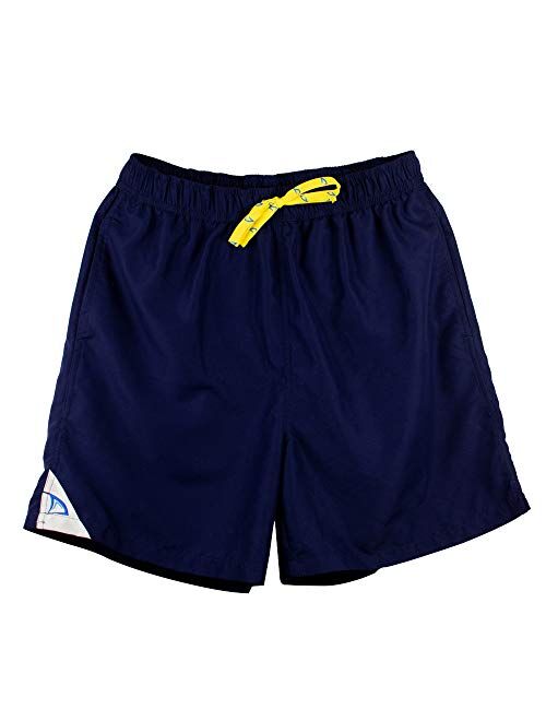 DryFins Mens Swim Trunks No Chafe Board Shorts Quick Dry with Boxer Brief Liner