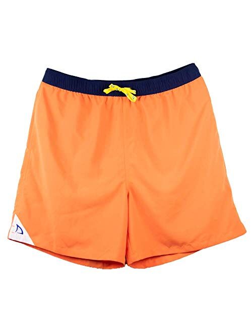 DryFins Mens Swim Trunks No Chafe Board Shorts Quick Dry with Boxer Brief Liner