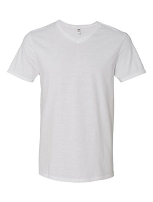 Fruit of the Loom 4.7 oz. 100% Sofspun Cotton Jersey V-Neck T-Shirt (SFVR)