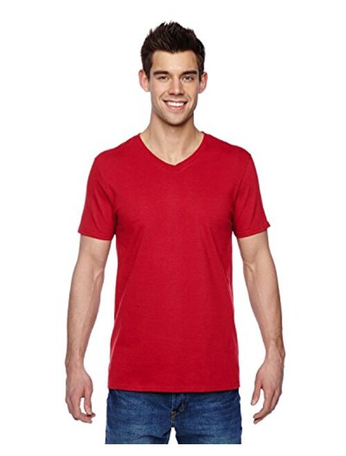 Fruit of the Loom 4.7 oz. 100% Sofspun Cotton Jersey V-Neck T-Shirt (SFVR)