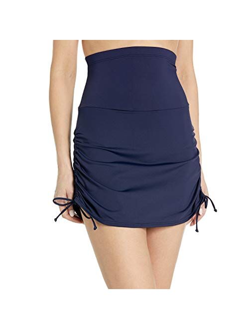 Anne Cole Women's Super High-Waist Shape Control Skirt Bikini Bottom Swimsuit