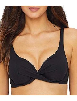 Women's Over The Shoulder Underwire Twist Sexy Bikini Swim Top