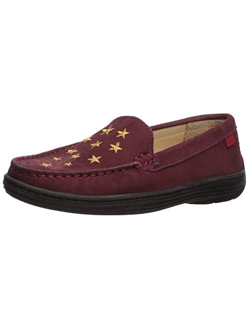 MARC JOSEPH NEW YORK Unisex-Child Leather Driver with Gold Star Detail Loafer