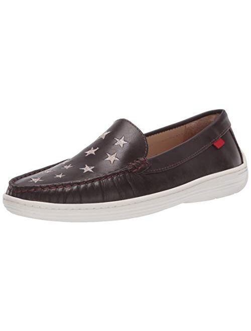 MARC JOSEPH NEW YORK Unisex-Child Leather Driver with Gold Star Detail Loafer