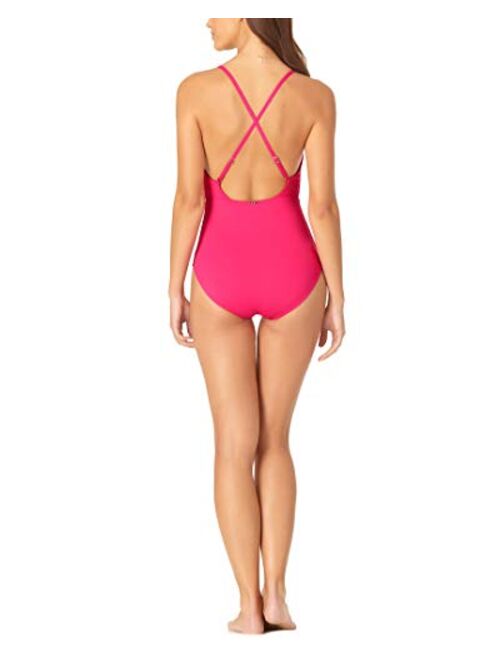 Anne Cole Women's Wrap Lingerie Maillot One Piece Swimsuit