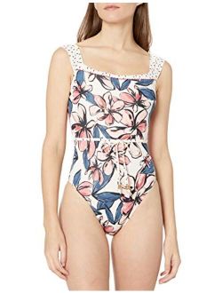 Women's Off The Shoulder One Piece Swimsuit