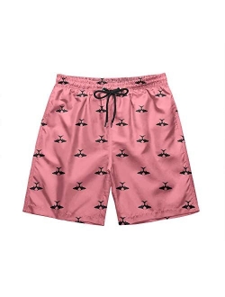 Mens Swim Trunks Short Quick-Dry Swimming Trunks with Mesh Lining Fashion Trend Turnks