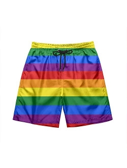 Mens Swim Trunks Short Quick-Dry Swimming Trunks with Mesh Lining Fashion Trend Turnks